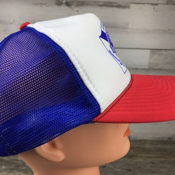 Vtg Nissun Pabst Blue Ribbon Trucker Hat Baseball - Picture 3 of 6
